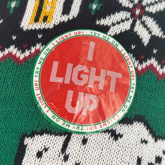 NWT Light Up Ugly Christmas Sweater - Picture 6 of 11